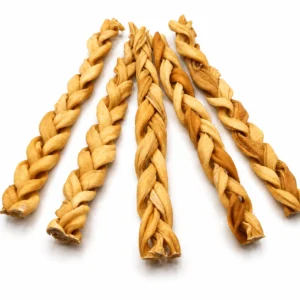 Peau de chèvre tressé 12" pour chien - Munchie Bones