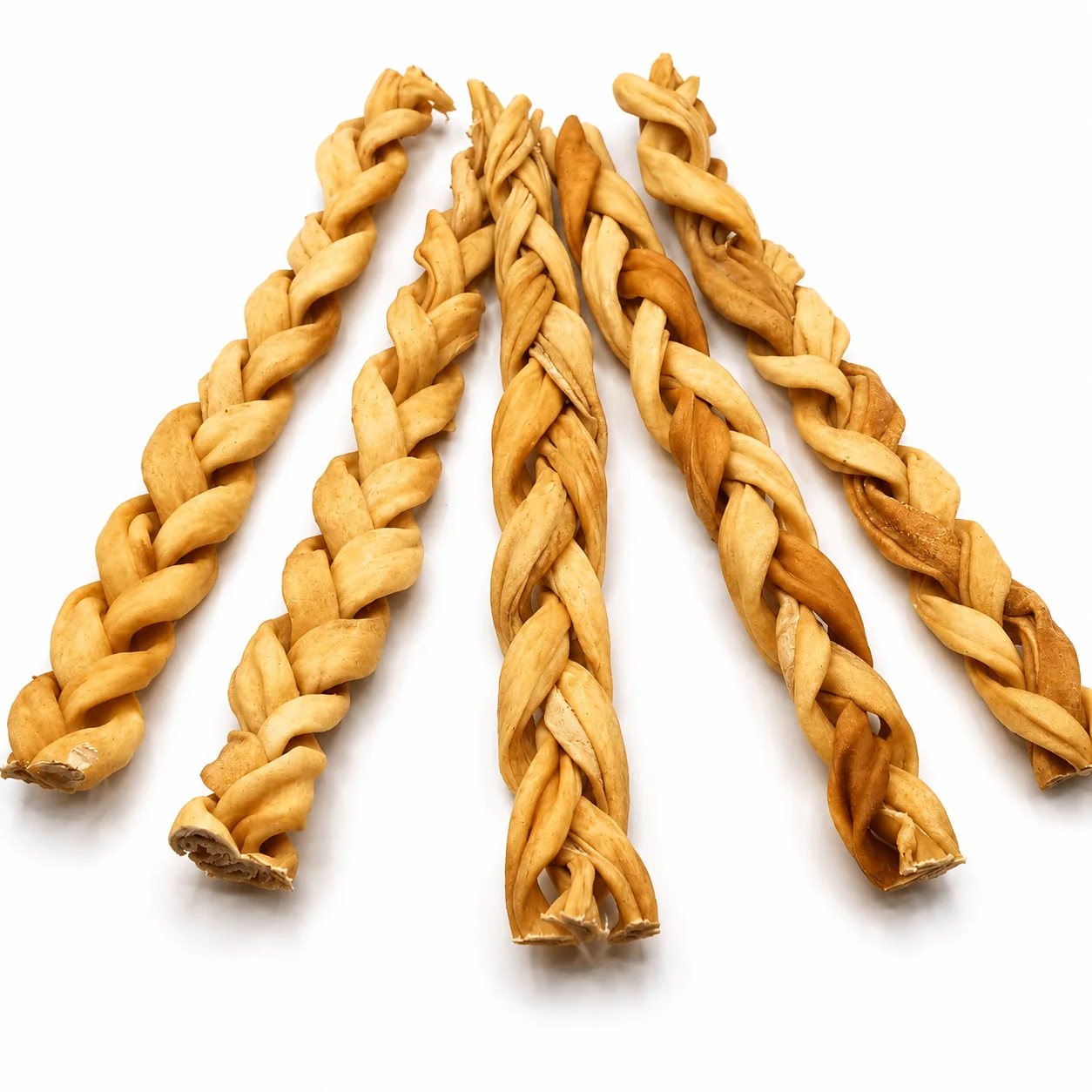 Peau de chèvre tressé 12" pour chien - Munchie Bones
