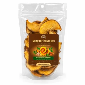 Tranches de citrouilles aux herbes 150g pour chien - Munchie Bones