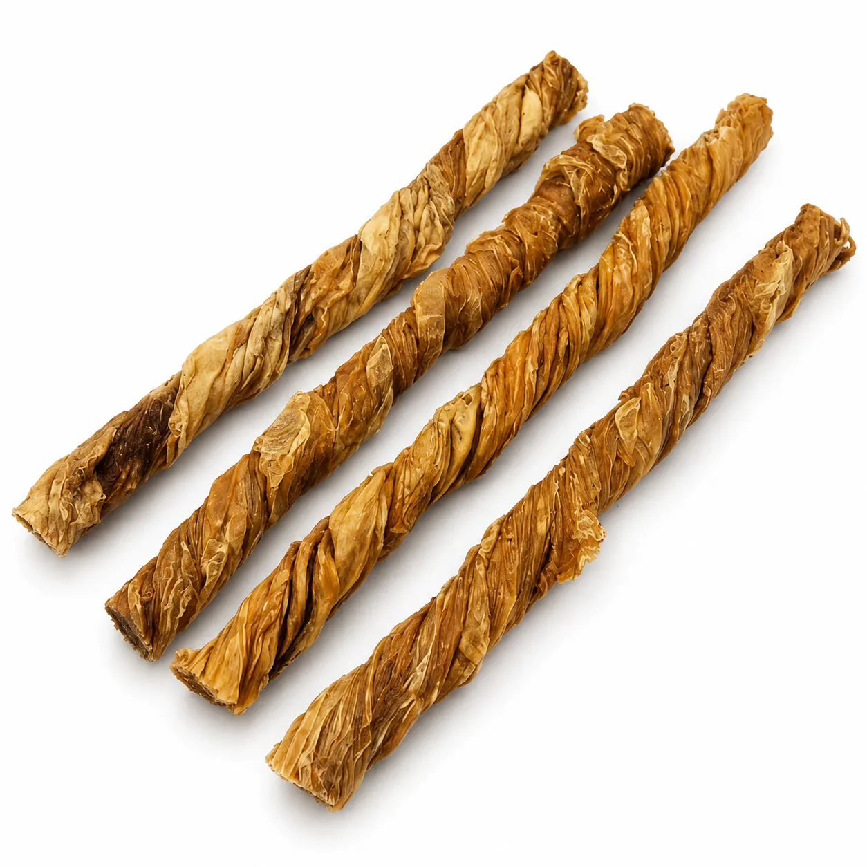 Bâtonnets en vessie de buffle torsadée 6" pour chien - Munchie Bones